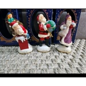 Vintage Santa Thru The Ages Decor Figurines